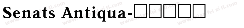 Senats Antiqua字体转换